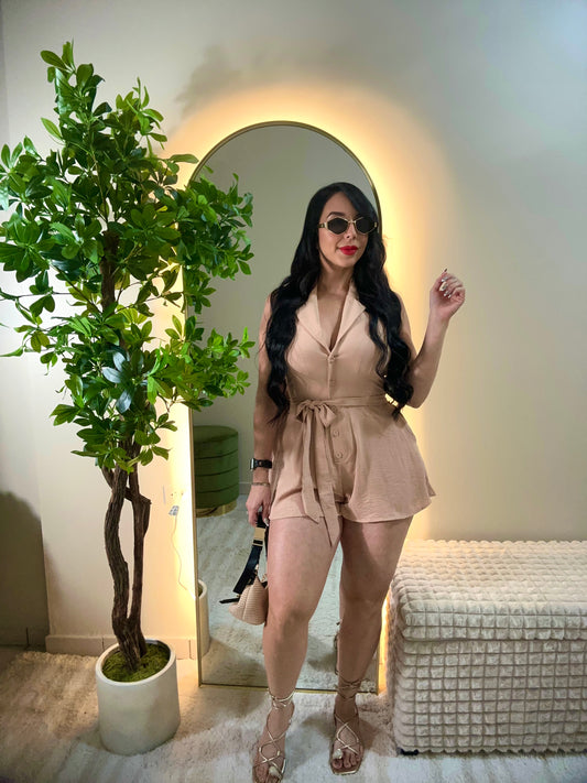 Beige Romper