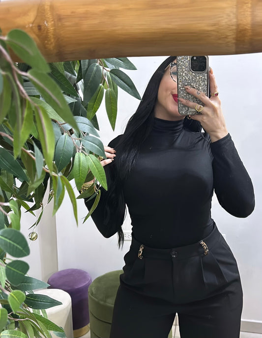 Turtle neck black bodysuit