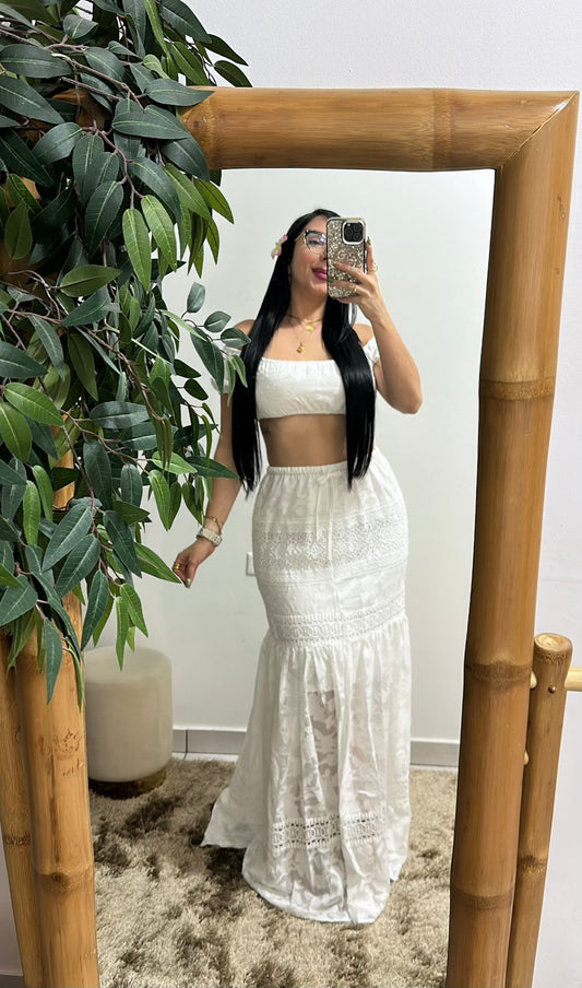 Boricua White Set