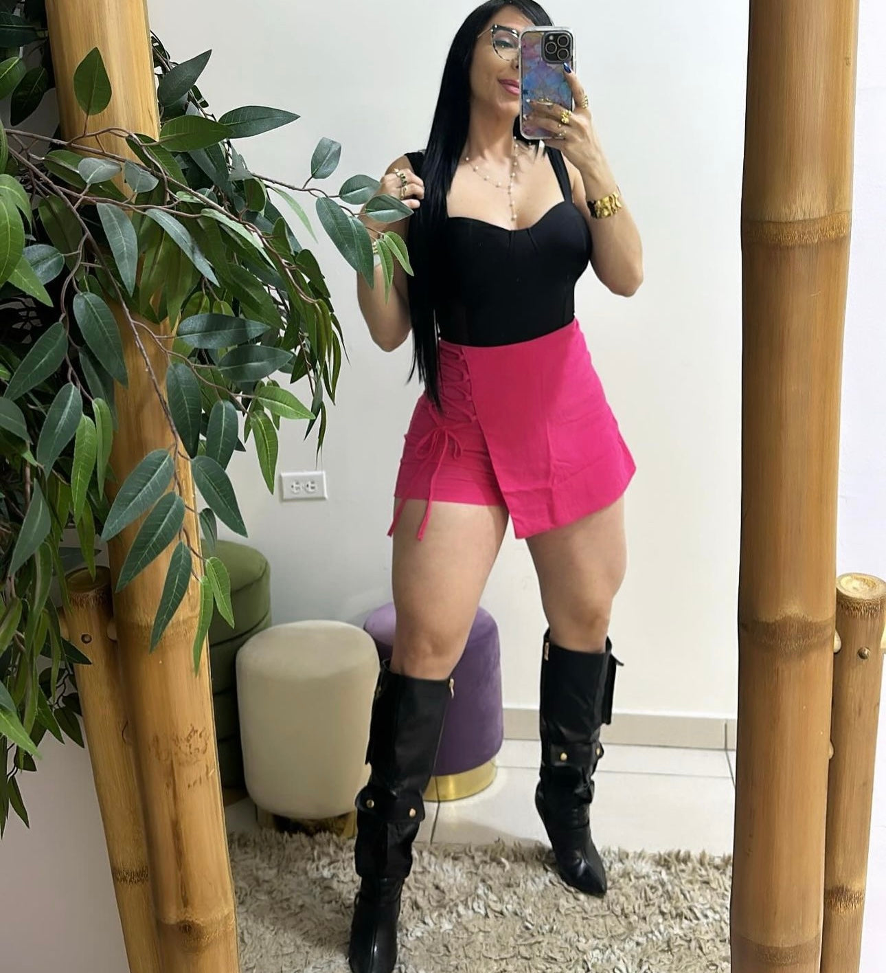 Fuschia Skort