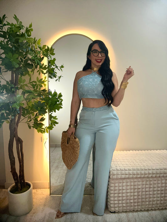 Crochet sky Blue Set