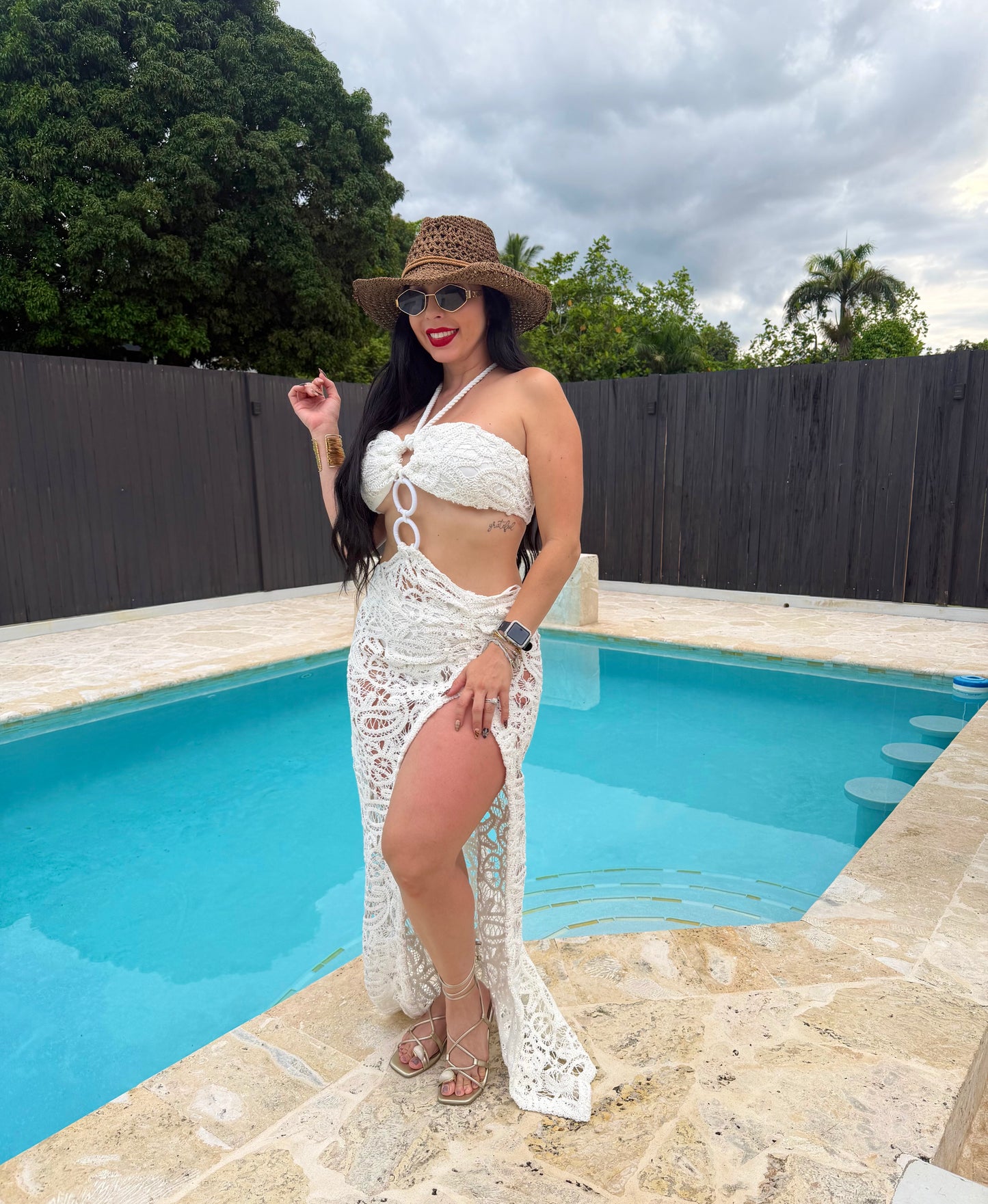 Lace White Summer Dress (incluye el pantie)