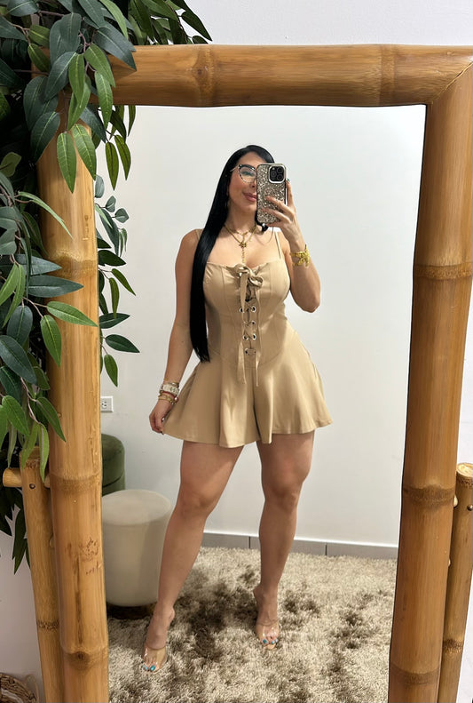 Mocha Romper Dress
