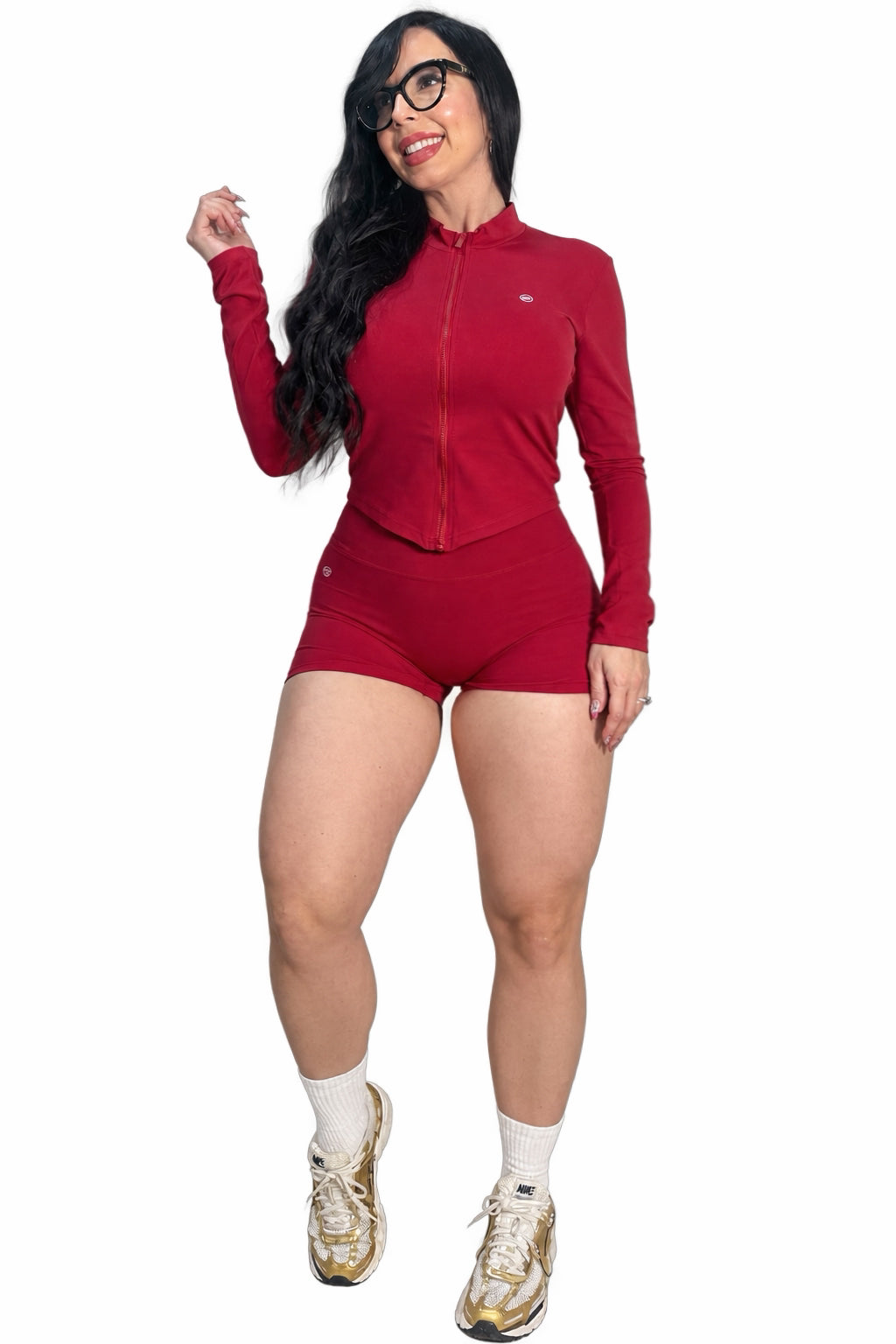 Adara Activewear wine Short set