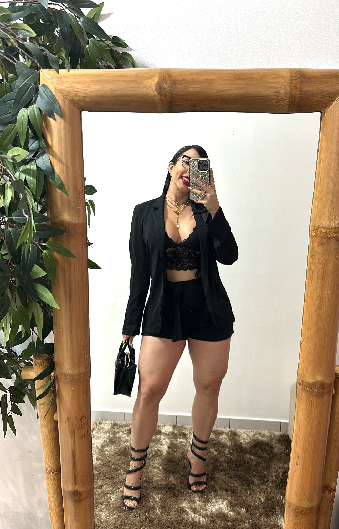 Black Blazer & Short set