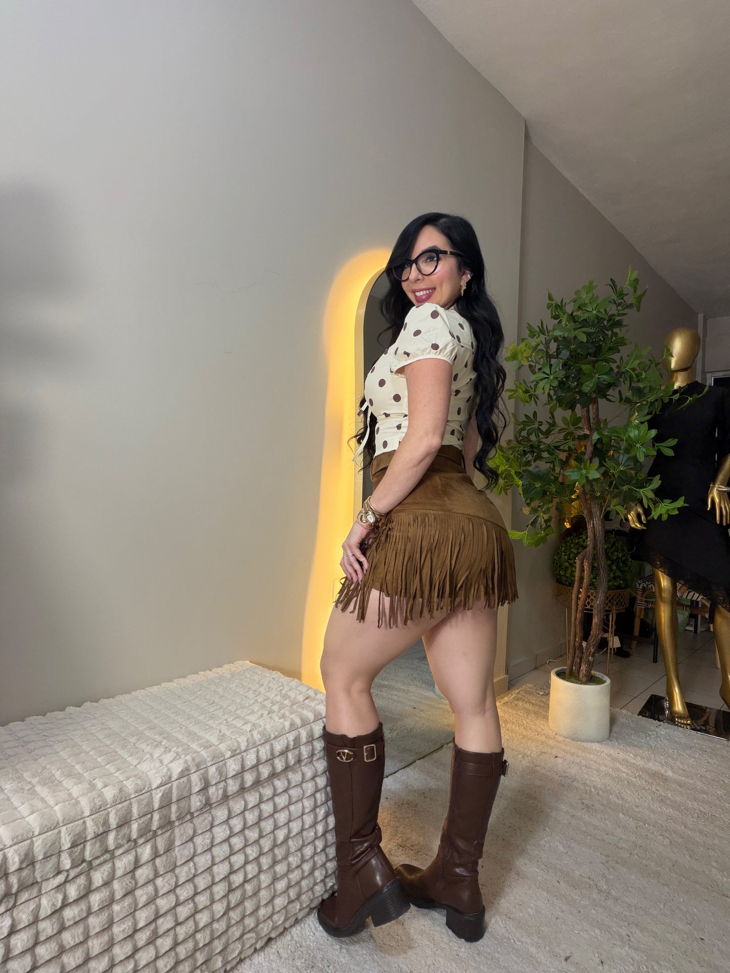 Fringes Chocolate Skort