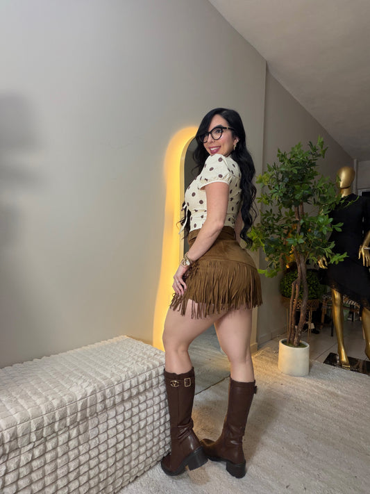 Fringes Chocolate Skort
