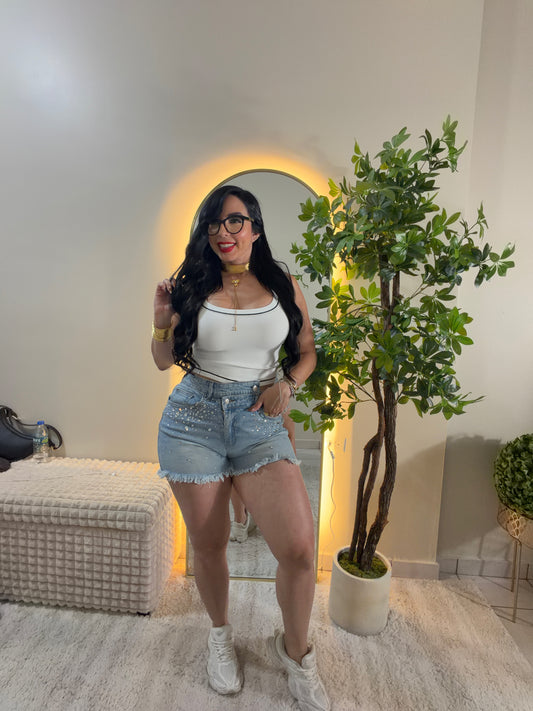 Las Vegas Rhinestones Short