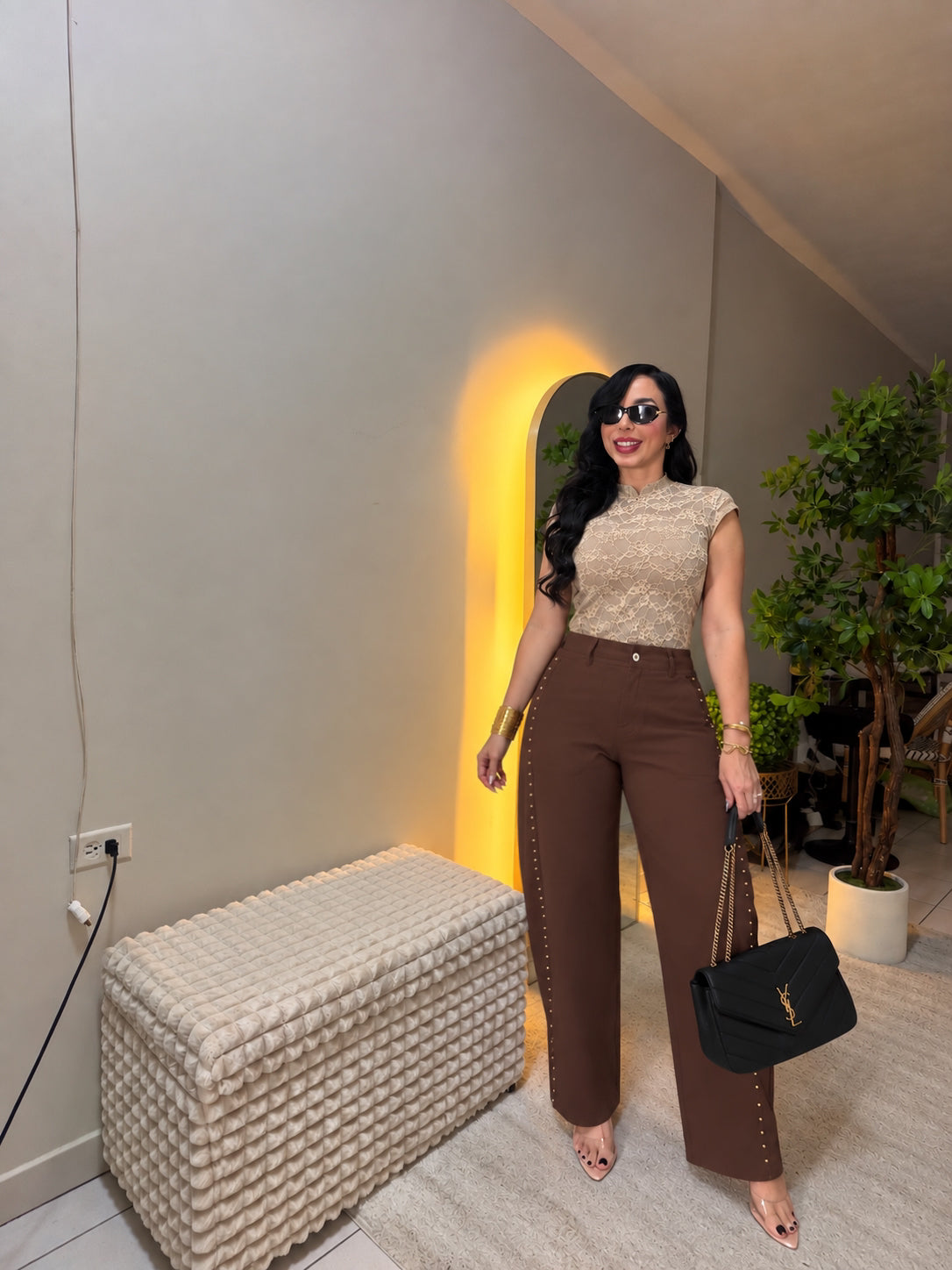Italian Brown Barrel Jean