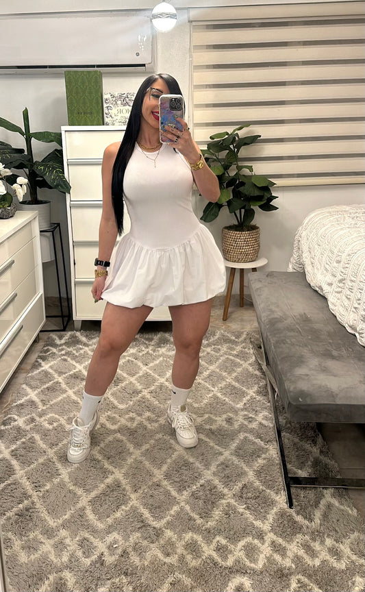 Bubble white dress