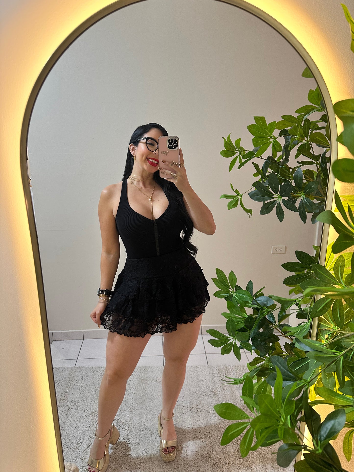 One Size Black Bodysuit