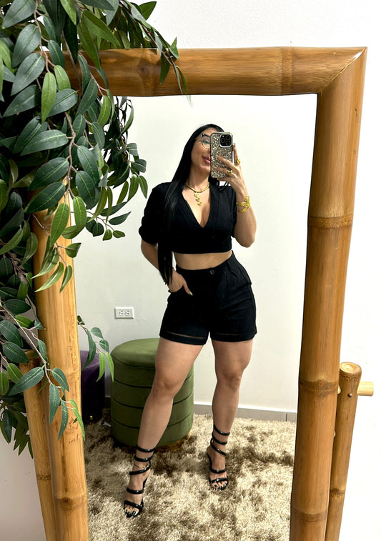 Black Short Set