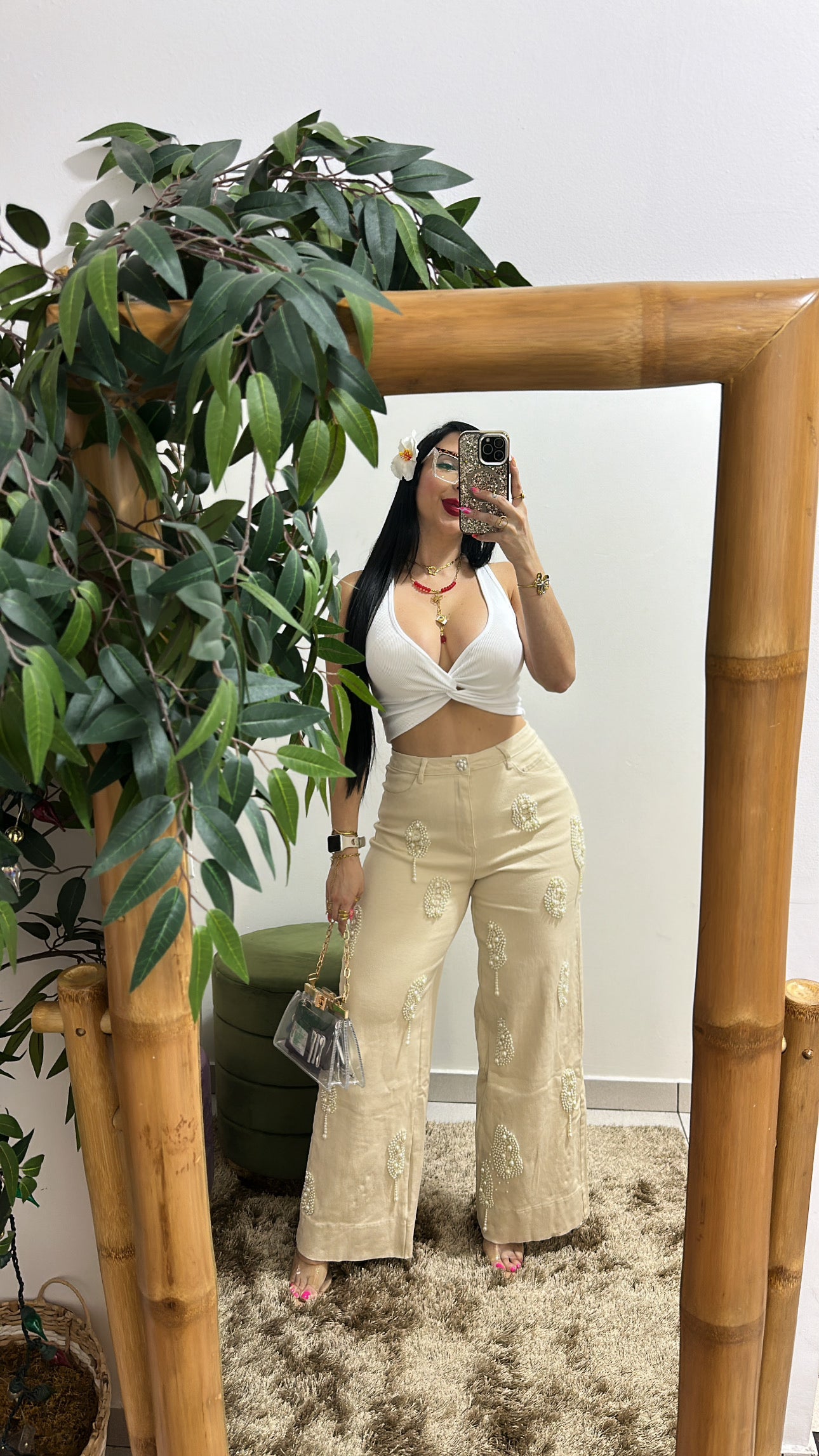 Pearls Baige pants