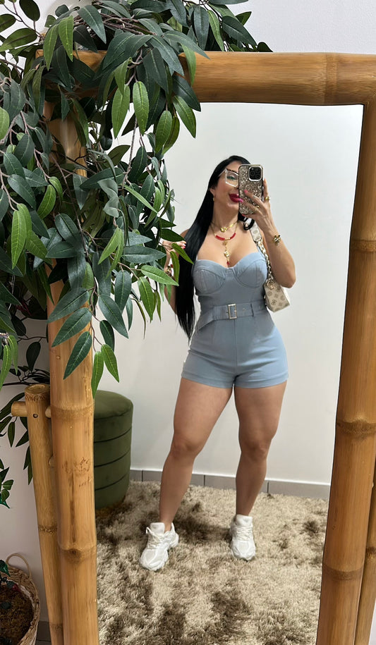 Light Denim Romper