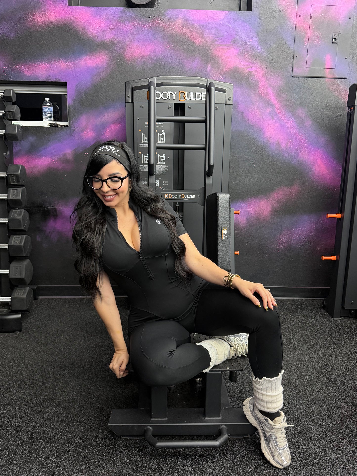 Ambar Activewear Black Jumpsuit