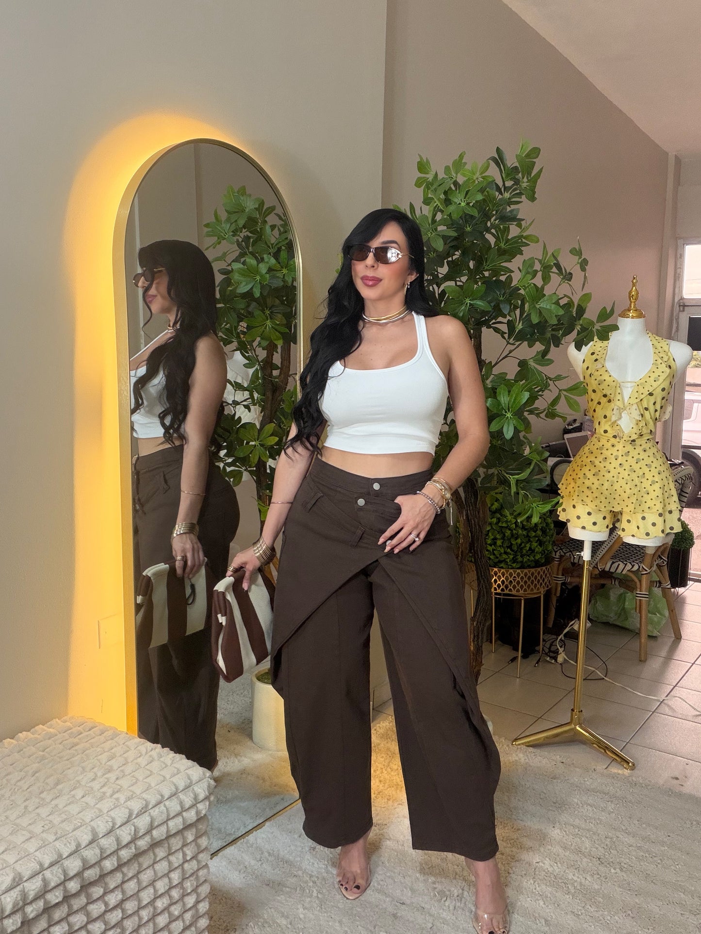 Chocolate Barrel Asymmetric Pant