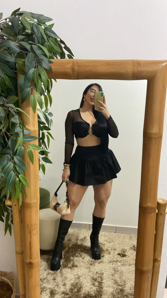 Lace Black Top