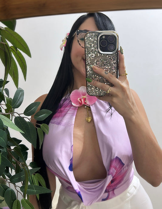 Flower Crop Top
