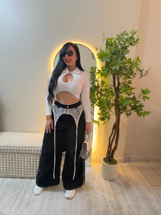 Trending Lace Black Pant