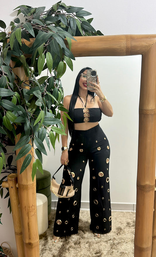 Gold Details black set